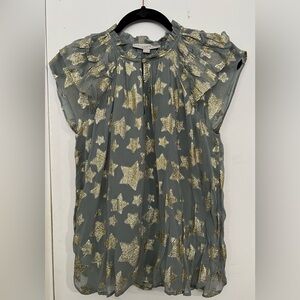 Loft Gold star and silver shirt NWT SP
